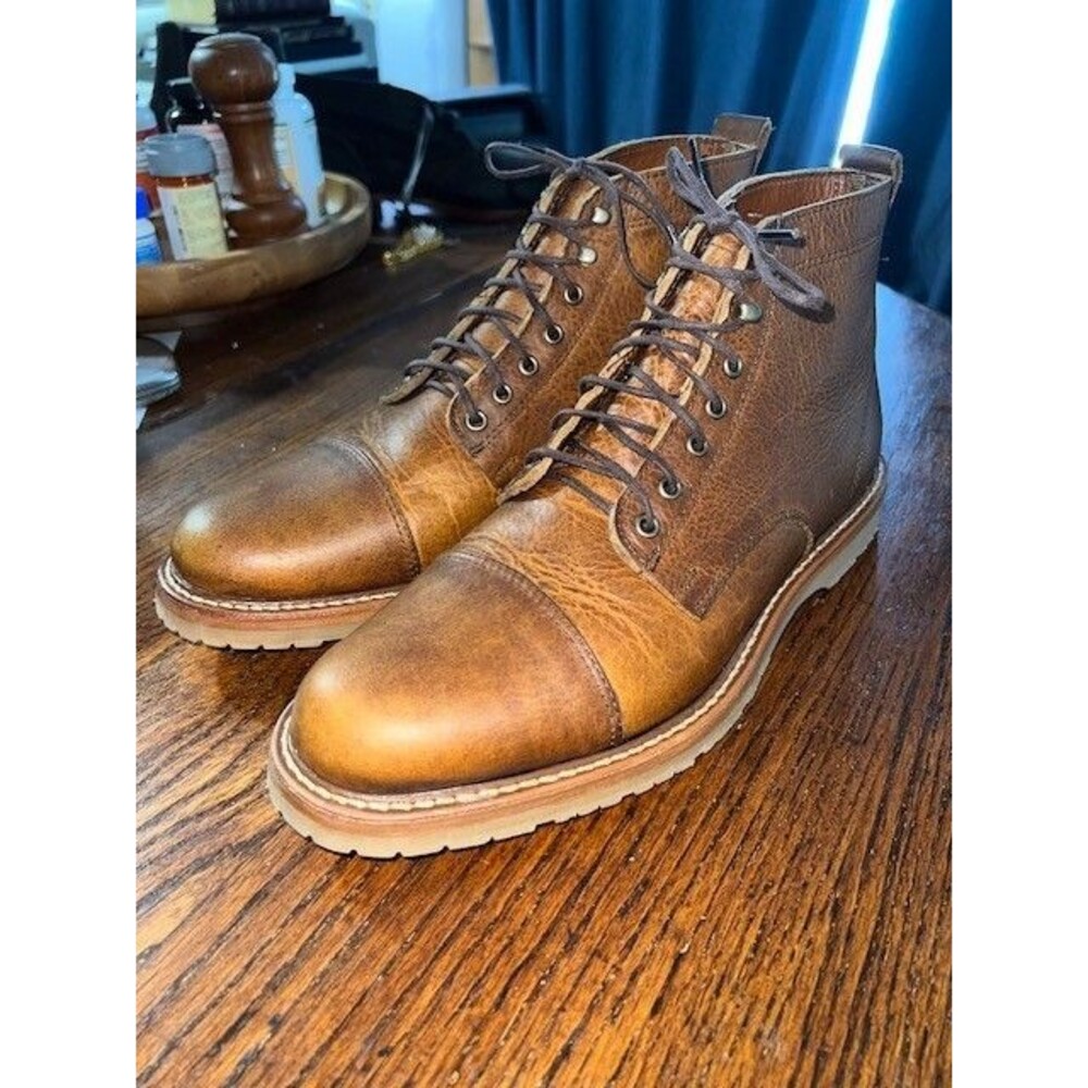 Rancourt & Co. Wolf Boots Toast Rushmore Colorway Leather Vibram Mn’s 10D NWOT - Picture 2 of 11